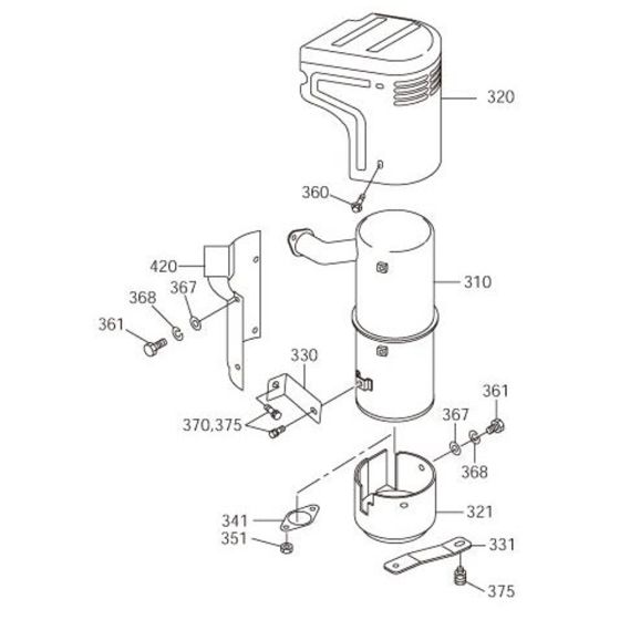 Intake Exhaust Assembly EY40