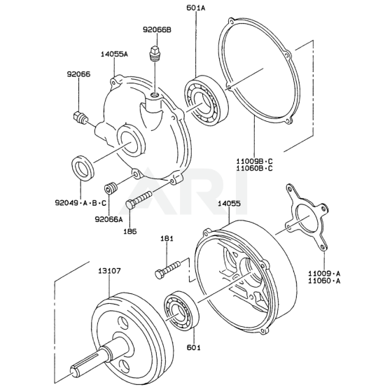 P.T.O Equipment for Kawasaki FA210R