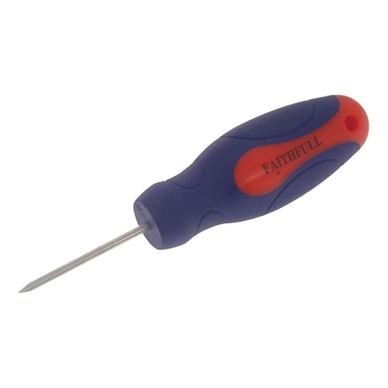 Bradawl Round Chisel Point Soft-Grip Handle by Faithfull