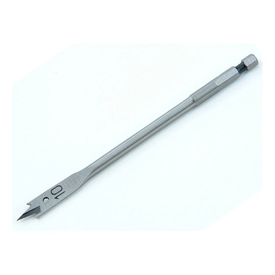 Flat Wood Drill Bit 10mm x 152mm by Faithfull