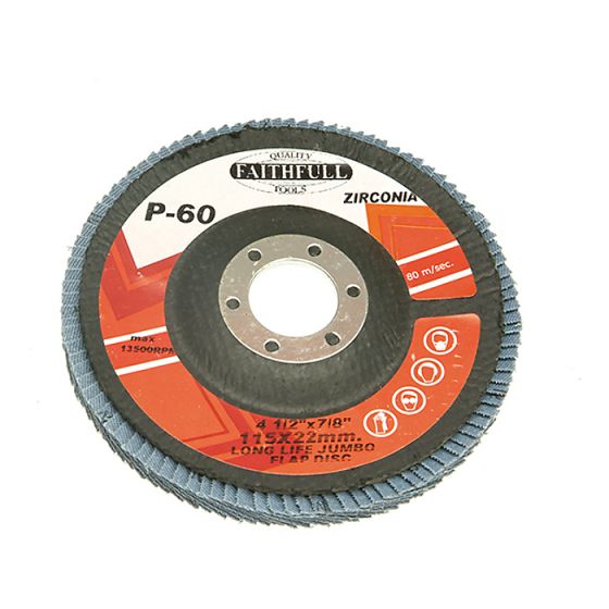 Flap Disc 115mm Fine by Faithfull