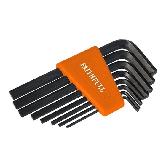 Hexagon Key Short Arm Set of 8 Metric (1.5-6mm) by Faithfull