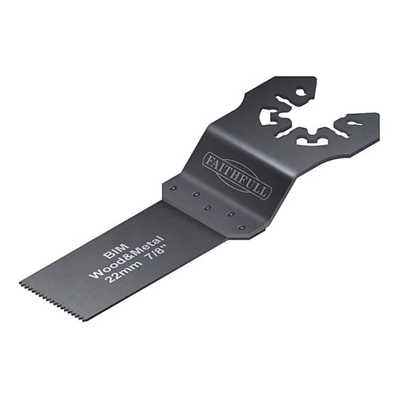 Multi-Functional Tool Bi-Metal Flush Cut Wood/Metal Blade 22mm by Faithfull - M0010005
