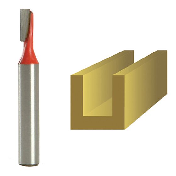 Router Bit TCT Two Flute 4.0mm x 11mm 1/4in Shank by Faithfull