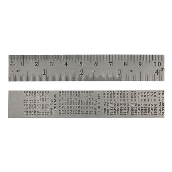 Steel Rule 150mm / 6in x 19mm by Faithfull
