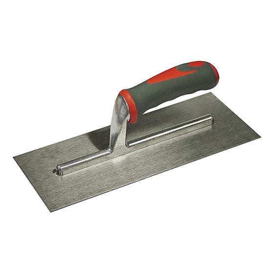 Plasterers Trowel Stainless Steel Soft-Grip Handle 11 x 4.3/4in by Faithfull