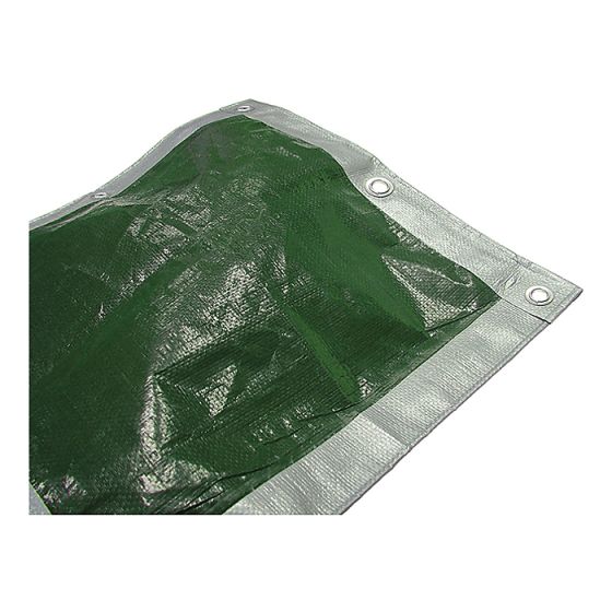 Tarpaulin Green/ Silver Heavy-Duty 5.4 x 5.4m (18 x 18ft) by Faithfull