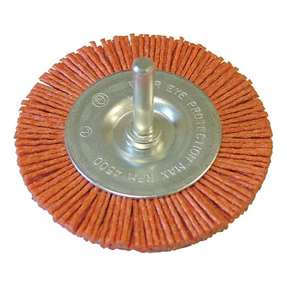 Nylon Wheel Flat 100mm x 6mm Shank by Faithfull