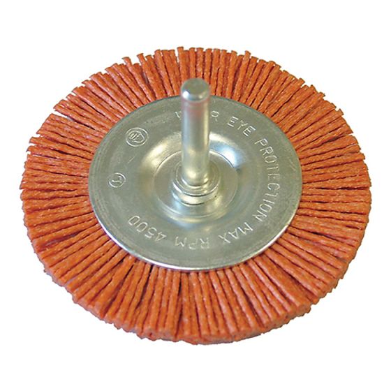 Nylon Wheel Flat 75mm x 6mm Shank by Faithfull