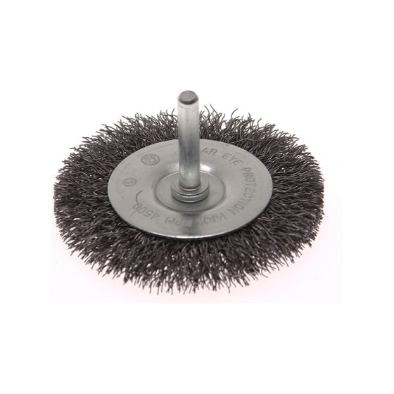 Wire Brush 75mm x 6mm Shank 0.30mm by Faithfull - 5307506130