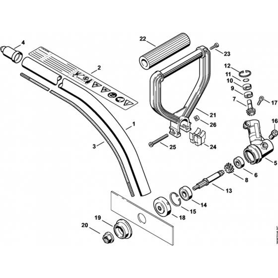 Gear Head & Loop Handle Assembly