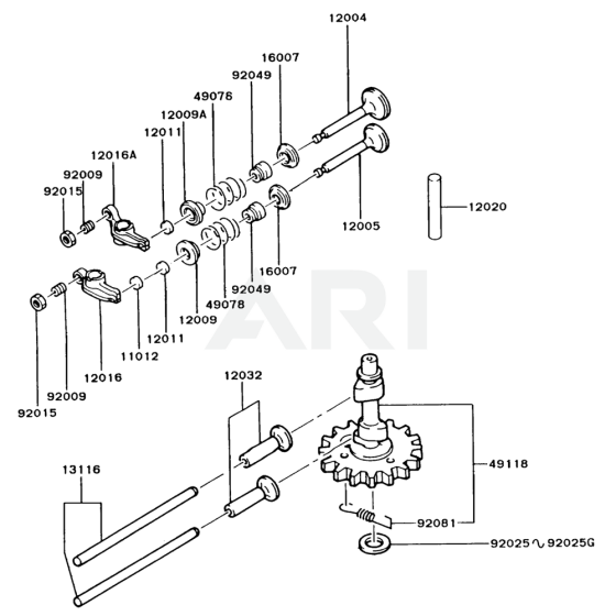 Valve & Camshaft for Kawasaki