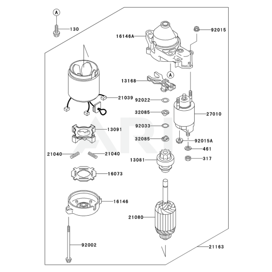 Starter for Kawasaki FC400V