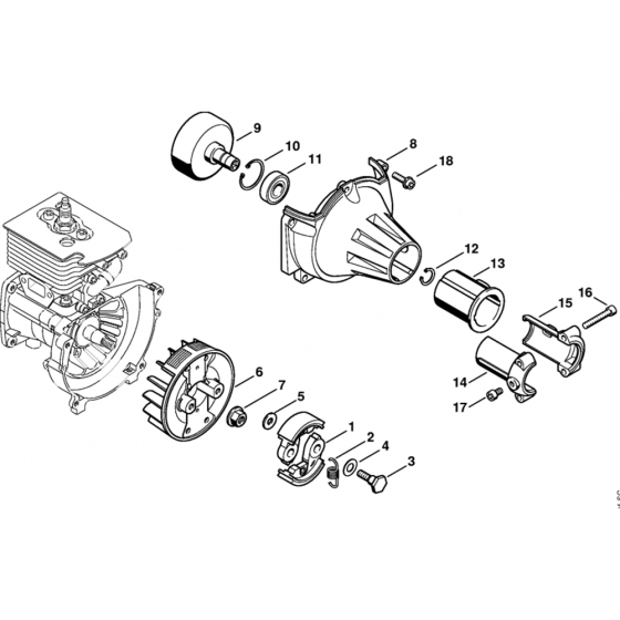 Clutch Assembly for Stihl FC 73