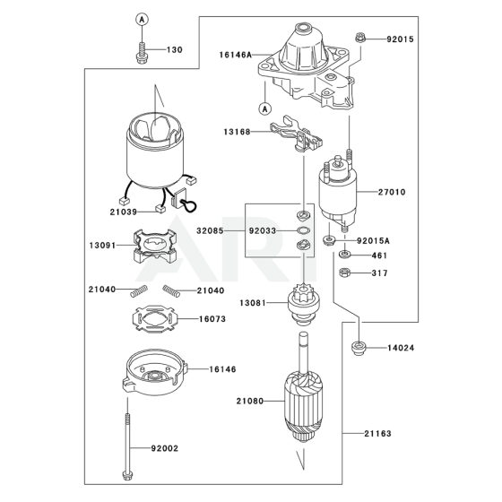 Starter for Kawasaki FD440V