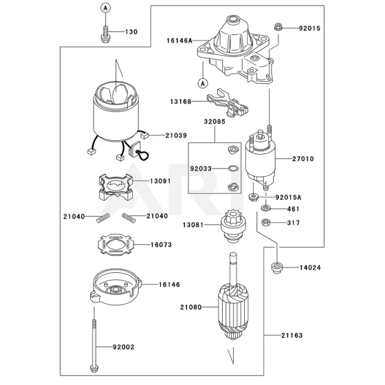 Starter for Kawasaki FD501V