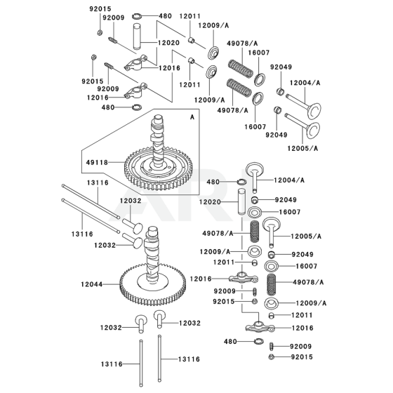 Valve/Camshaft for Kawasaki FD501V