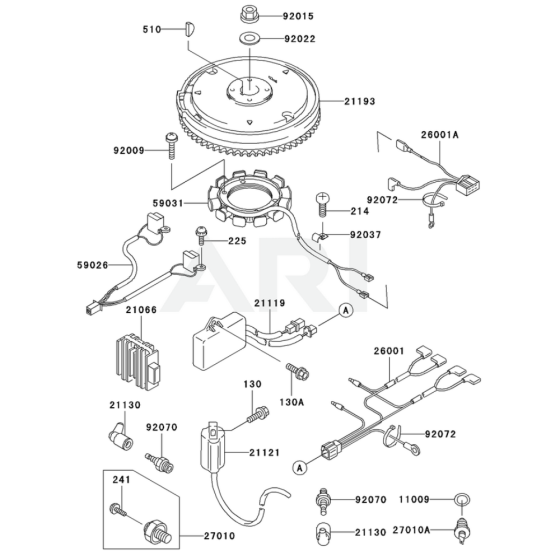 Electric Equipment for Kawasaki FD590V