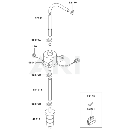 Fuel Tank & Valve for FD671D
