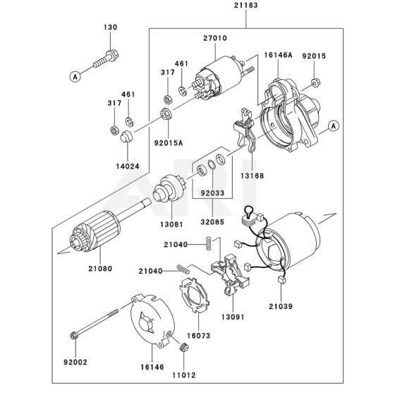 Starter for Kawasaki FD711D