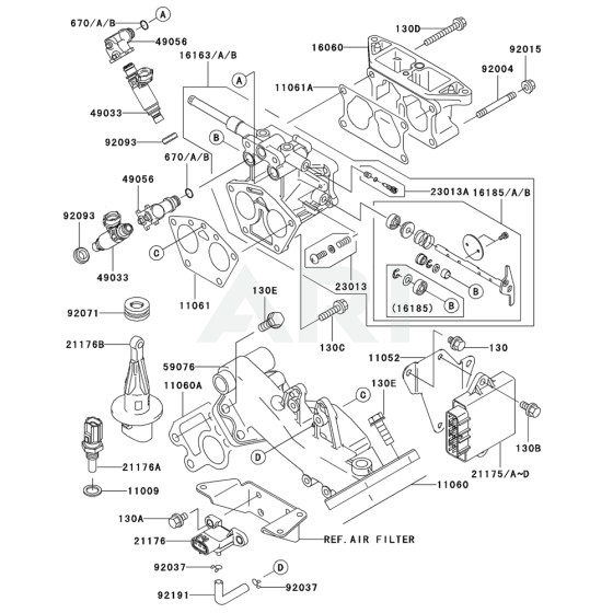 Throttle Equipment for Kawasaki