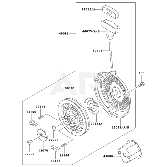 Starter for Kawasaki FE120G