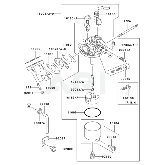 Carburettor for Kawasaki FE120G