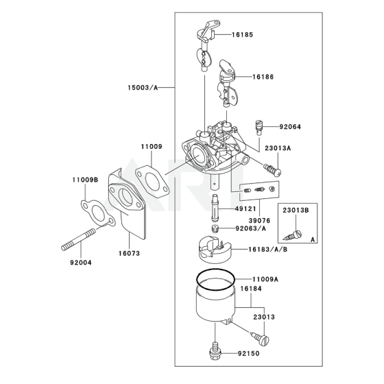 Carburettor for Kawasaki FE350D