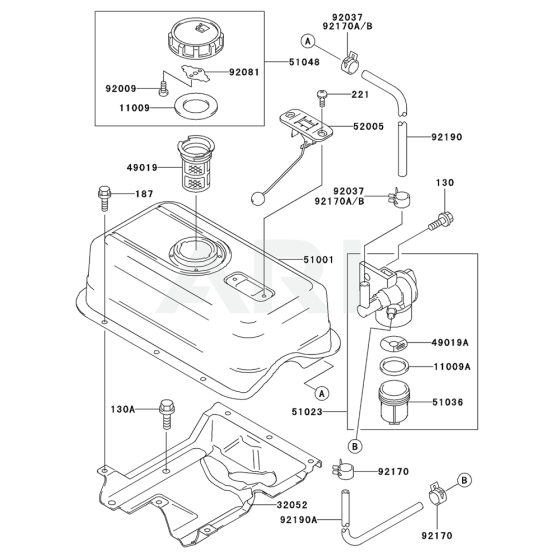 Fuel Tank & Valve for FE350D