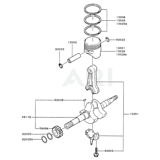 Piston/Crankshaft for FG150D