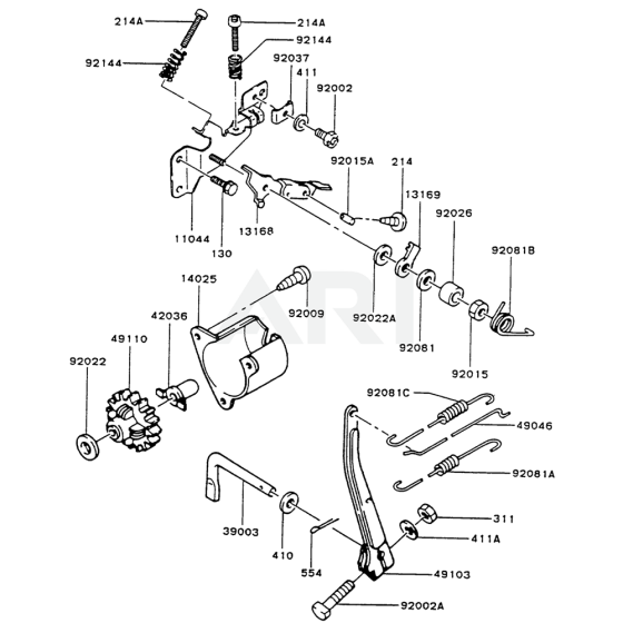 Kawasaki FG150D Control Equipment