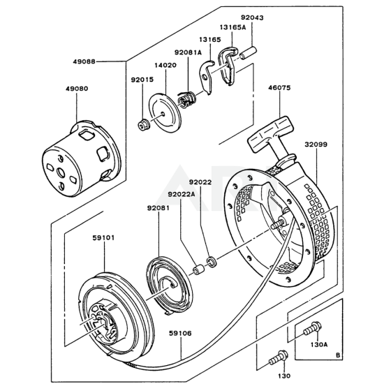 Starter for Kawasaki FG150G