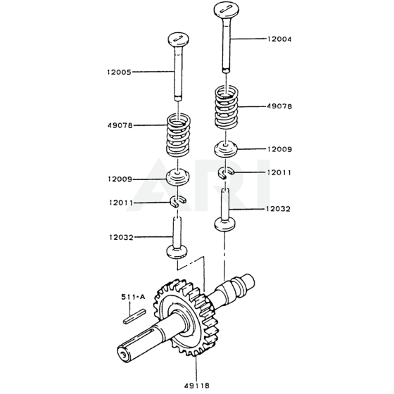 Valve/Camshaft for FG150G