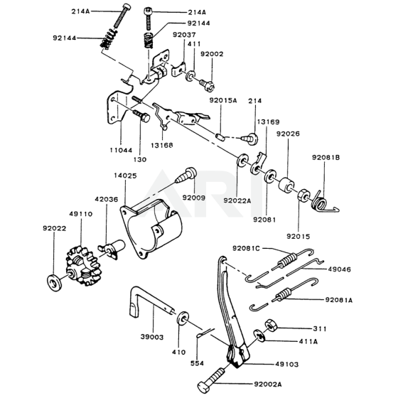 Kawasaki FG150R Control Equipment