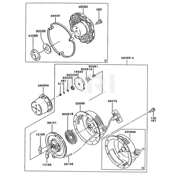 Starter for Kawasaki FG300D