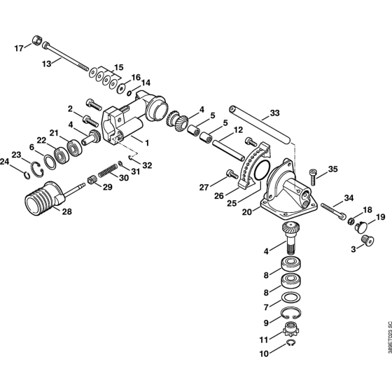 Angle Drive for Stihl FH-KM