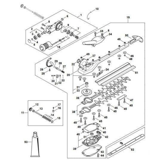 Angle Drive Assembly for Stihl FH 145