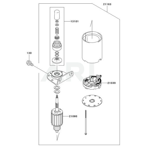 Starter for Kawasaki FH381V