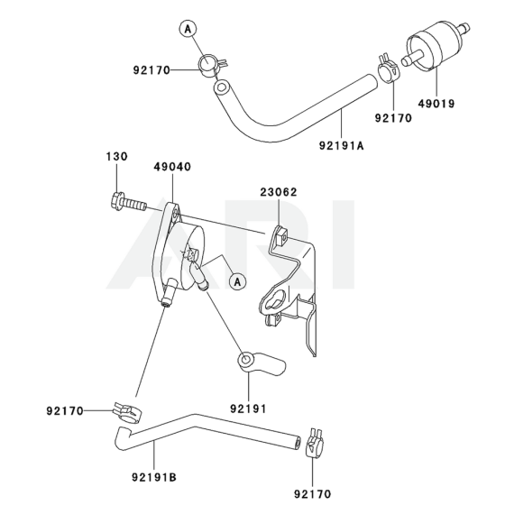Fuel Tank & Valve for FH381V