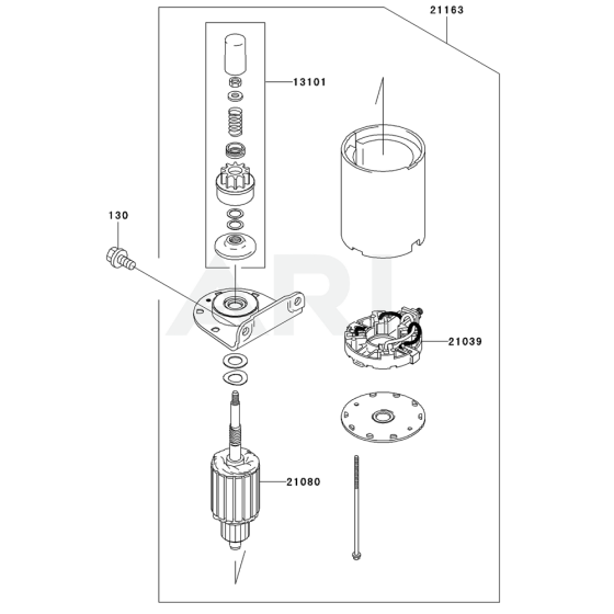 Starter for Kawasaki FH430V