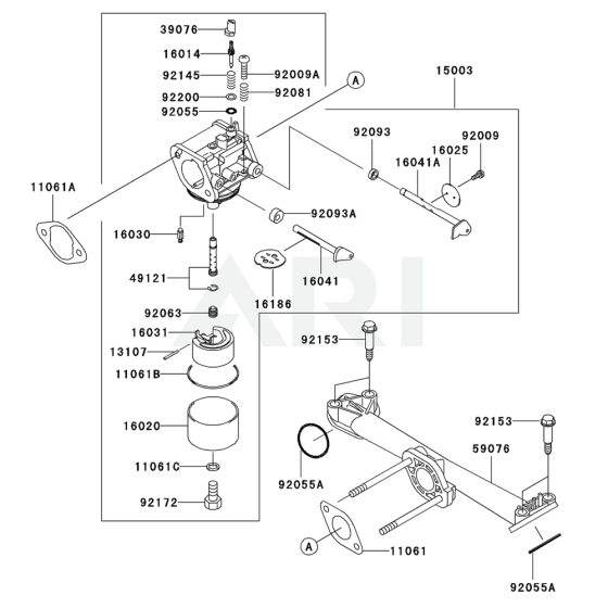 Carburettor for Kawasaki FH430V