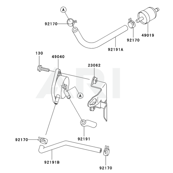Fuel Tank & Valve for Kawasaki