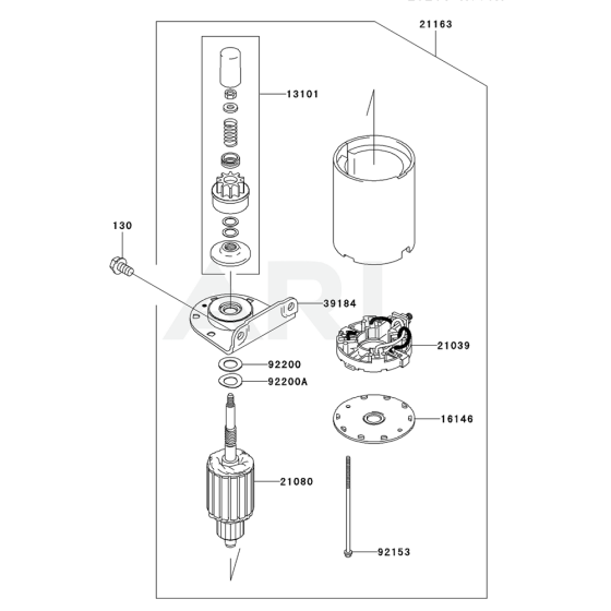 Starter for Kawasaki FH480V