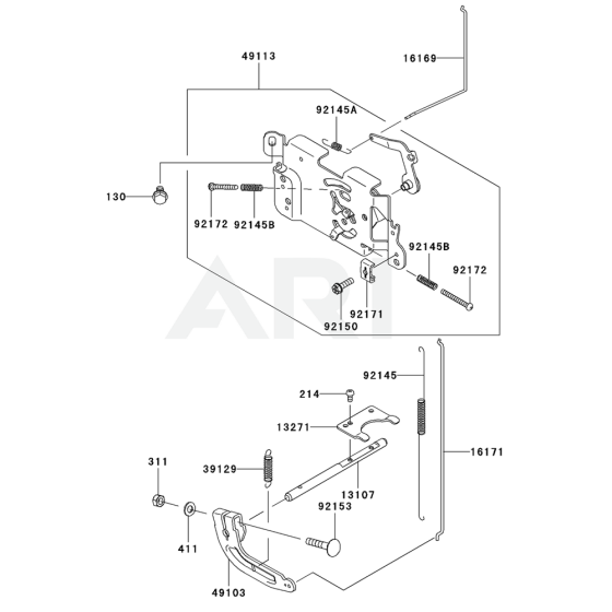 Kawasaki FH480V Control Equipment