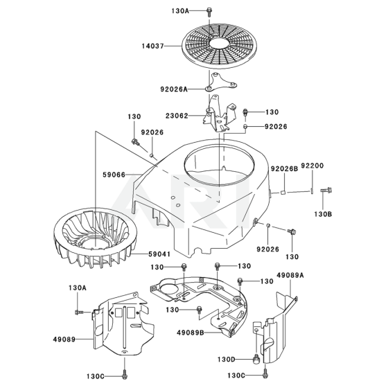 Kawasaki FH531V Cooling Equipment