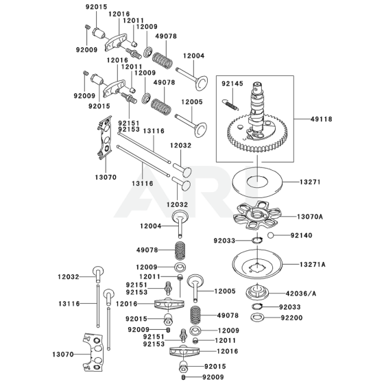 Valve/Camshaft for Kawasaki