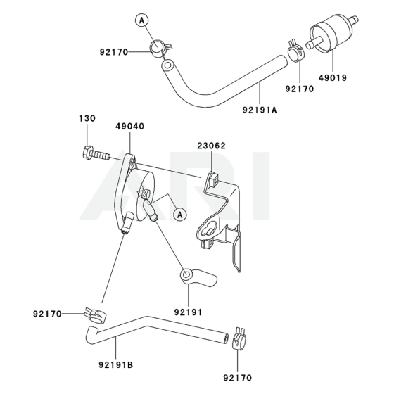 Fuel Tank & Valve for FH580V