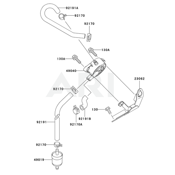 Fuel Tank & Valve for Kawasaki