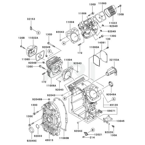 Cylinder/Crankcase for FH680D