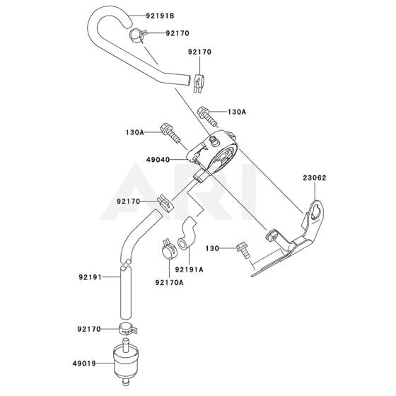 Fuel Tank & Valve for FH680D